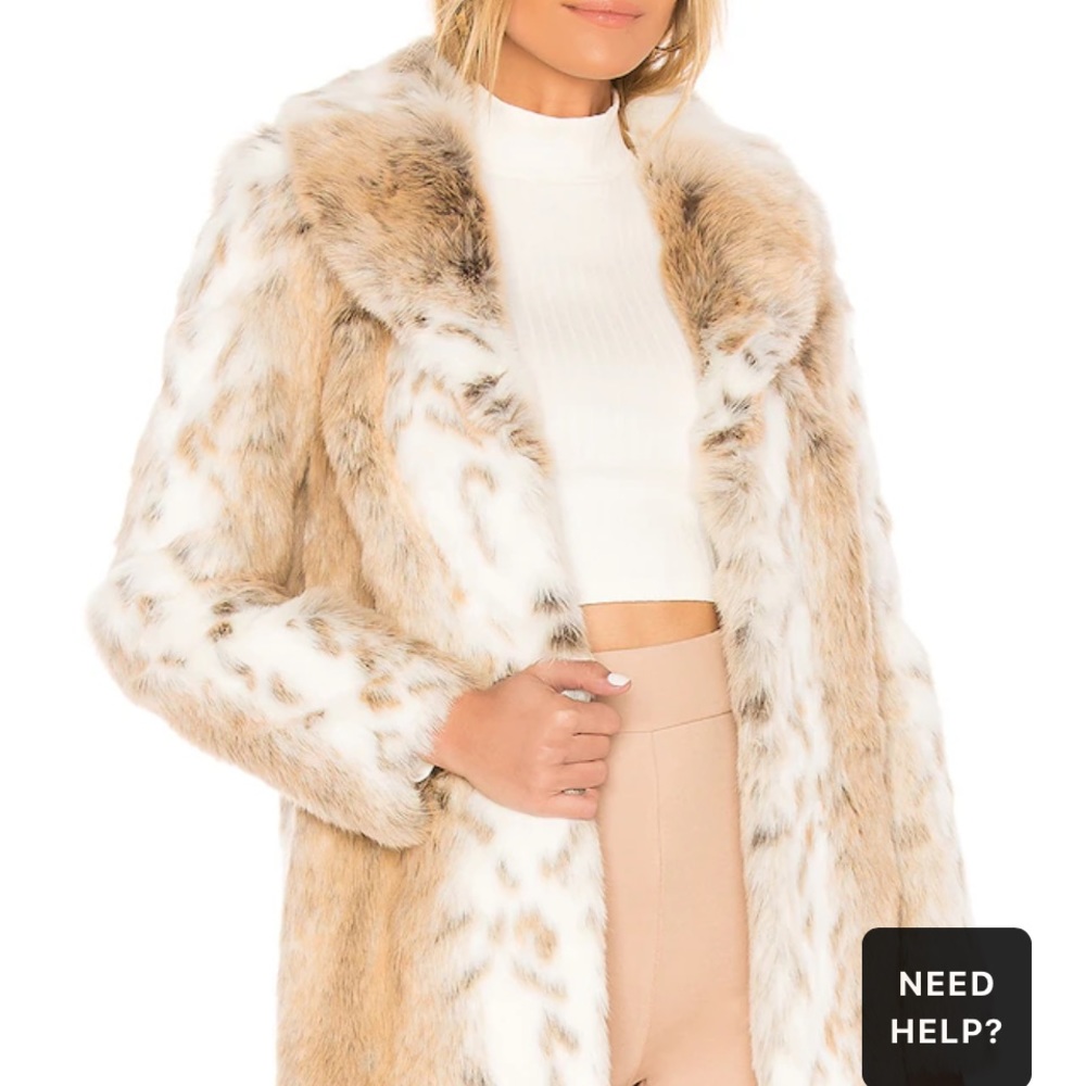 Majorelle Tatiana Faux Fur Coat in Arctic Fox